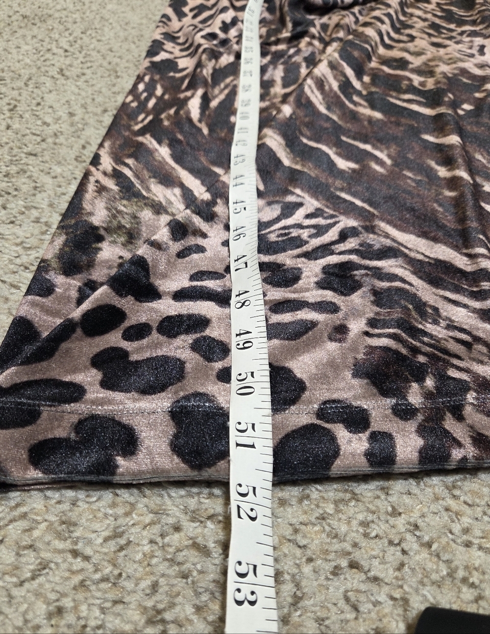 Reiss Briana Velvet Leopard Midi Dress Black/Brown Off Shoulder Long Women's 8 - Picture 7 of 11